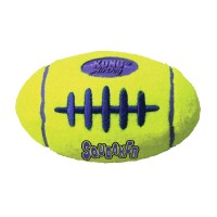 Kong Air Dog Football zabawka dla psa rozmiar S. Kształt piłki przypomina piłkę do rugby. Wykonana z filcu. W jaskrawym kolorze. _2