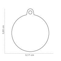 My Familly Adresówka dla psa Kość srebro/czerwień