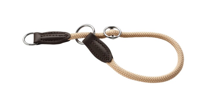 Hunter Obroża Freestyle półzaciskowa beżowa