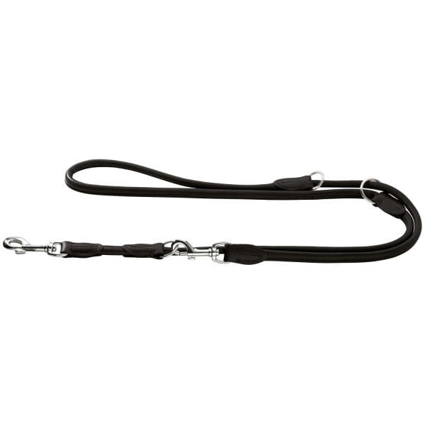 Hunter Smycz przepinana Round &amp; Soft Elk ze skóry łosia czarna 200 cm