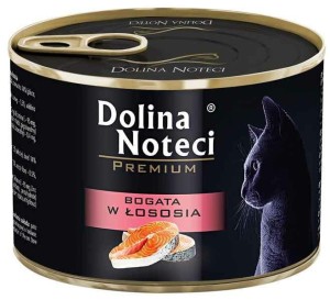 Dolina Noteci Mokra karma dla kota z łososiem 185 g 