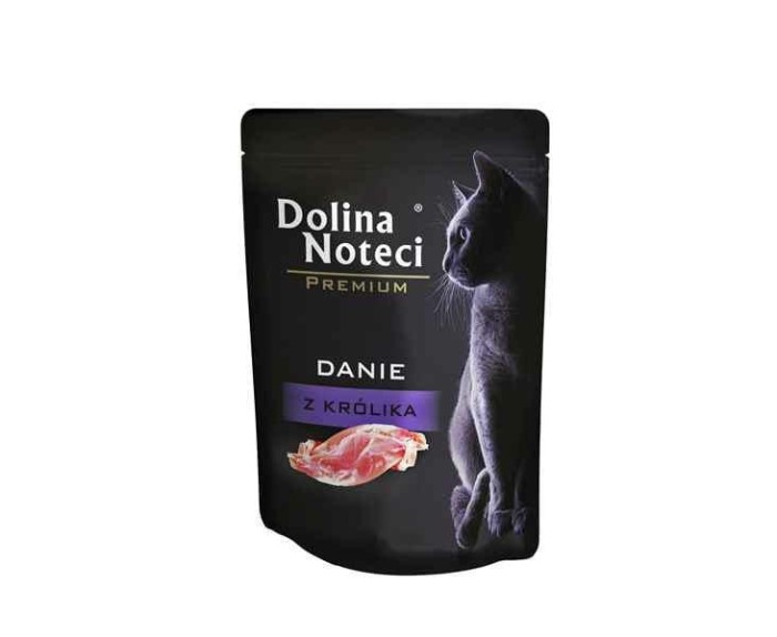 Dolina Noteci Premium Mokra karma dla kota danie z królika 85 g