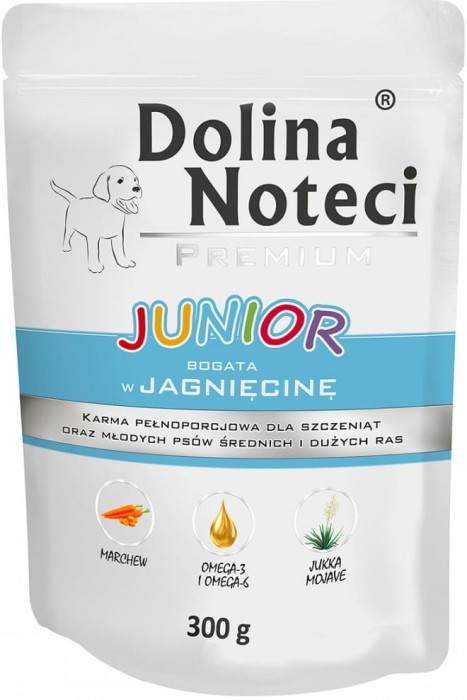 Dolina Noteci Mokra karma dla psów młodych z jagnięciną 300 g