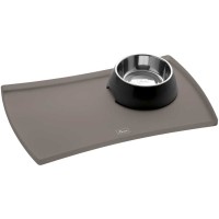Hunter Podkładka pod miski Selection szara. Mata pod miski chroniąca podłogę. Wykonana z silikonu przeznaczonego do kontaktu z żywnością. Z podwyższonym brzegiem_2