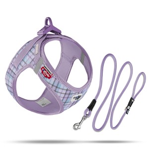 Curli Szelki i smycz dla psa Clasp Air Mesh Lavender Caro