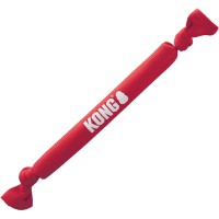 KONG®  Zabawka dla psa Signature Crunch Rope Single. Fascynujący, trzaskający dźwięk budzi naturalne instynkty. Elastyczny materiał zapewniający długie chwile zabaw. Węzły zapewniają lepszą przyczepność_2
