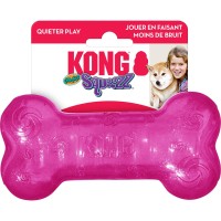 KONG® Zabawka dla psa Squeezz® Crackle Bone. Zegnij lub przekręć, aby uzyskać trzaskający dźwięk. Idealna do zabaw w domu i na świeżym powietrzu. Zabawka nie jest polecana dla silnych psów_2