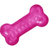KONG® Zabawka dla psa Squeezz® Crackle Bone. Zegnij lub przekręć, aby uzyskać trzaskający dźwięk. Idealna do zabaw w domu i na świeżym powietrzu. Zabawka nie jest polecana dla silnych psów_3