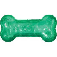KONG® Zabawka dla psa Squeezz® Crackle Bone. Zegnij lub przekręć, aby uzyskać trzaskający dźwięk. Idealna do zabaw w domu i na świeżym powietrzu. Zabawka nie jest polecana dla silnych psów_4