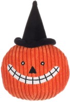 Flamingo Zabawka dla psa Dynia Halloween. Materiał: plusz. Wykończona sztruksem. Z piszczałką dla dodatkowej zabawy