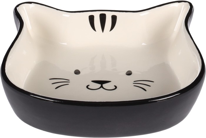 Flamingo Miska ceramiczna dla kota Fofa. Pojemność 250 ml. Wykonana z ceramiki. Unikalny kształt głowy kota wraz z uszkami.