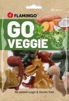 Flamingo Smaczki dla psa dinozaury Go Veggie. Gryzaki dla psów w kształcie dinozaurów. Bezglutenowe. Bez dodatku cukru_2