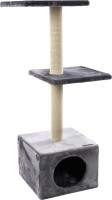 Flamingo Drapak dla kota Dalto szary. Materiał: miękki plusz (450 g/m²). Drapak z bawełnianą liną do drapania (6 mm). Średnica słupka do drapania: 7,5 cm