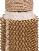 Flamingo Drapak dla kota Ayla. Materiał: płyta MDF  Drapak z jutową liną do drapania (4 mm) . Średnica słupka do drapania: 7,5 cm. Wykończone miękkim pluszem (200 g/m²)_4