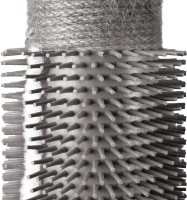 Flamingo Drapak dla kota Bea. W kształcie drzewka! W szarym kolorze. Miejsce do leżenia, zabawy (zawieszona piłeczka) oraz słup do ostrzenia pazurów._2