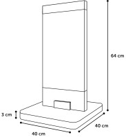 Flamingo Drapak dla kota Board Brabo czarny. Materiał: miękki plusz (510 g/m²). Drapak z wysokiej jakości sizalową matą do drapania. Grubość płyty podstawy: 3 cm. Wymiary