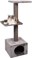 Flamingo Drapak dla kota Bran szary. Drapak dla kota z kolekcji Bran w odcieniach szarości posiada solidny słup o średnicy 8,5 cm. Na dole budka do leżenia oraz górne 2 platformy do obserwacji otoczenia. _2