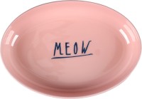 Flamingo Miska dla kota Nell. Ze stali nierdzewnej. Posiada antypoślizgowy spód. Piękne zestawienie kolorów różu i szarości oraz dyskretny napis "MEOW" stanowi uzupełnienie niezwykłego designu.