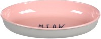 Flamingo Miska dla kota Nell. Ze stali nierdzewnej. Posiada antypoślizgowy spód. Piękne zestawienie kolorów różu i szarości oraz dyskretny napis "MEOW" stanowi uzupełnienie niezwykłego designu._2