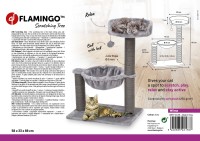 Flamingo Drapak dla kota Wilma szary_3