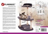 Flamingo Drapak dla kota Kira szary. Opakowanie