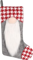Flamingo Skarpeta świąteczna Barda Mikołaj. Można ją wypełnić zabawkami lub przekąskami. Ozdobna skarpeta z motywem świątecznym do powieszenia. _2
