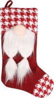 Flamingo Skarpeta świąteczna Barda Mikołaj. Można ją wypełnić zabawkami lub przekąskami. Ozdobna skarpeta z motywem świątecznym do powieszenia. _3