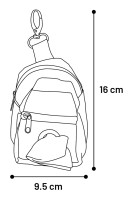 Flamingo Etui na woreczki  i smaczki  Benni. Zamykany na zamek błyskawiczny. Zawiera 1 rolkę z 15 workami. Z gumkami i karabińczykiem. Wymiary woreczka 320 x 220 mm. Wymiary