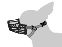 Flamingo Kaganiec dla psa czarny. Z miękkim paskiem zapewniającym wygodę. Możliwość płynnej regulacji_3