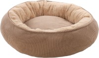 Flamingo Legowisko dla psa i kota Colette. Pluszowe posłanie. Antypoślizgowy spód, wykończony lamówką i sztruksem. Zdejmowana poduszka jest dwustronna - z pluszem i materiałem tekstylnym. Beżowe