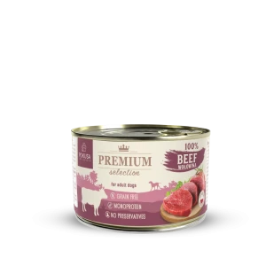 Pokusa Premium Karma mokra dla psa 100% wołowina  400 g