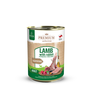 Pokusa Premium Karma mokra dla psa jagnięcina z królikiem 400 g