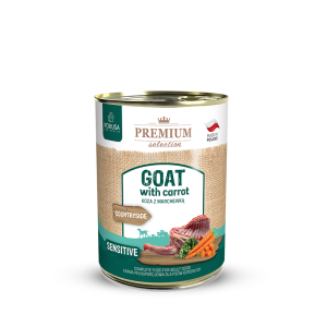 Pokusa Premium Karma mokra dla psa koza z marchewką 400 g