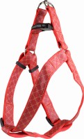 Flamingo Szelki dla psa Odin czerwone. Materiał: nylon Płynna regulacja. Podwójny ring do zaczepienia smyczy