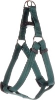 Flamingo Szelki dla psa Ziggi ciemnozielone. Szelki posiadają klamrę zatrzaskową ze specjalną blokadą zabezpieczającą (z wyjątkiem rozmiaru XS). Podwójny ring do odciążenia naprężenia w celu zmniejszenia nacisku na zamek  _2