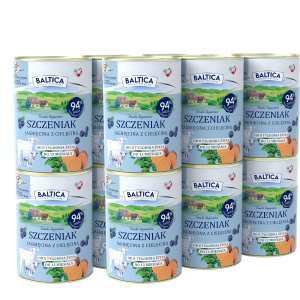 BALTICA Karma mokra dla szczeniaka jagnięcina z cielęcina 400 g
