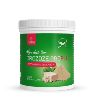 Pokusa Raw Diet Line drożdże browarnicze Pro Plus  dla psów i kotów 250 g 