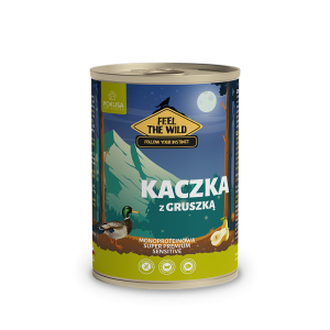 Pokusa Feel The Wild  Mokra karma dla psa kaczka z gruszką 400 g