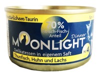 MOONLIGHT nr.4  dinner karma dla kota tuńczyk, kurczak i łosoś 80 g