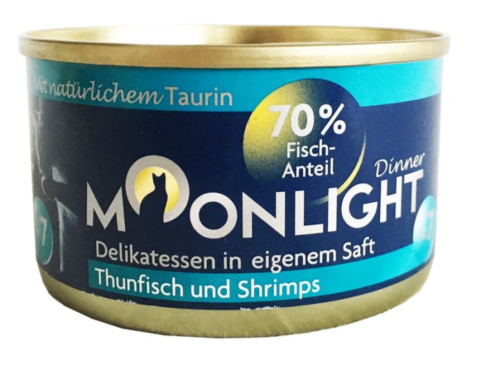 MOONLIGHT nr.7  dinner karma dla kota tuńczyk i krewetki w sosie 80 g