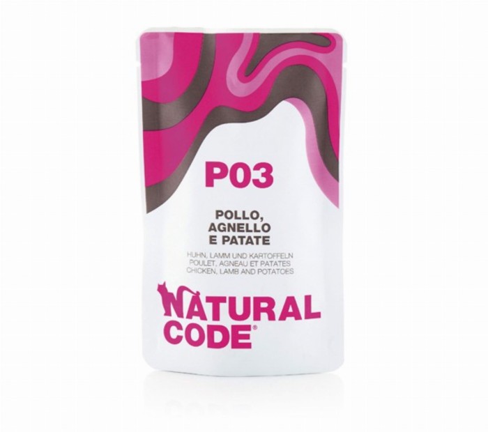 Natural Code Karma dla kota z kurczakiem jagnięciną i ziemniakami no.3 70g