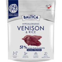 BALTICA Karma dla psów adult dziczyzna i ryż M 1 kg