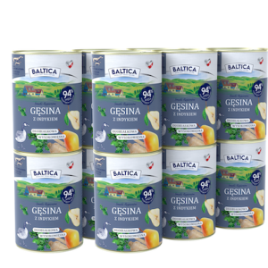 BALTICA Karma mokra dla psa gęsina z indykiem 400 g  