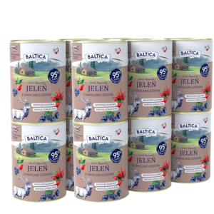 BALTICA Karma mokra dla psa jeleń i owoce leśne 400 g
