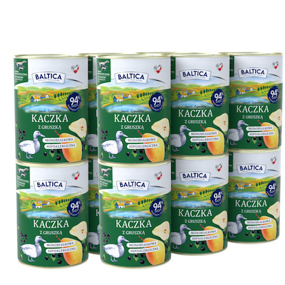 BALTICA Karma mokra dla psa kaczka z gruszką 400 g