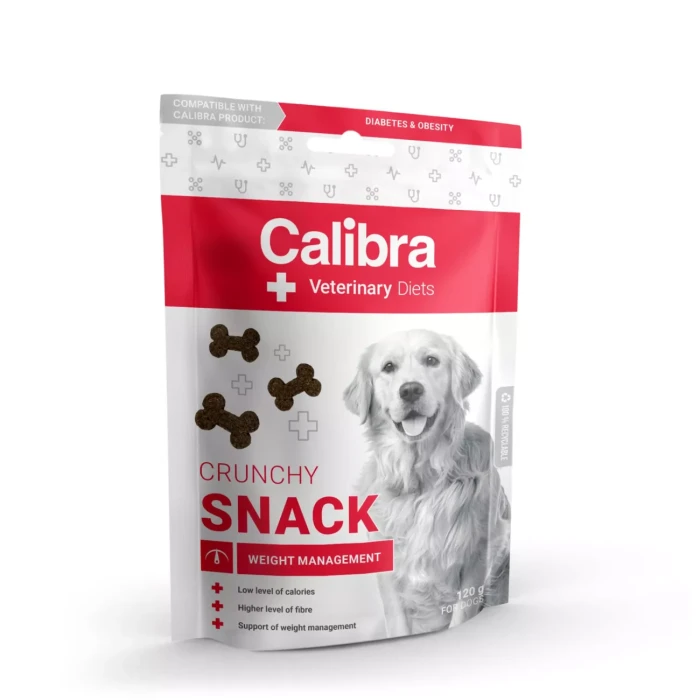 Calibra Veterinary diets funkcjonalna przekąska dla dorosłych psów z nadwagą lub cukrzycą.