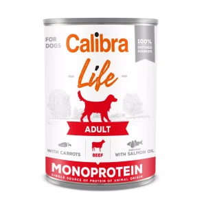 Calibra Karma mokra dla psa monoprotein adult wołowina z marchewką 400g