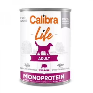 Calibra Karma mokra dla psa monoprotein adult dziczyzna z żurawiną 400g