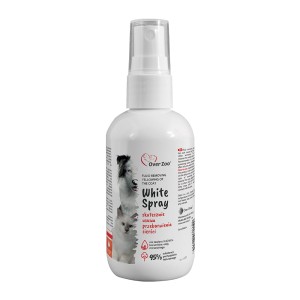 Over Zoo White spray skutecznie usuwa przebarwienia z sierści 100 ml