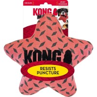 KONG®  Zabawka dla psa Maxx Star. Kolorowa, pluszowa  gwiazdka. Z piszczałką. Zabawka do aportowania Minimalne szwy